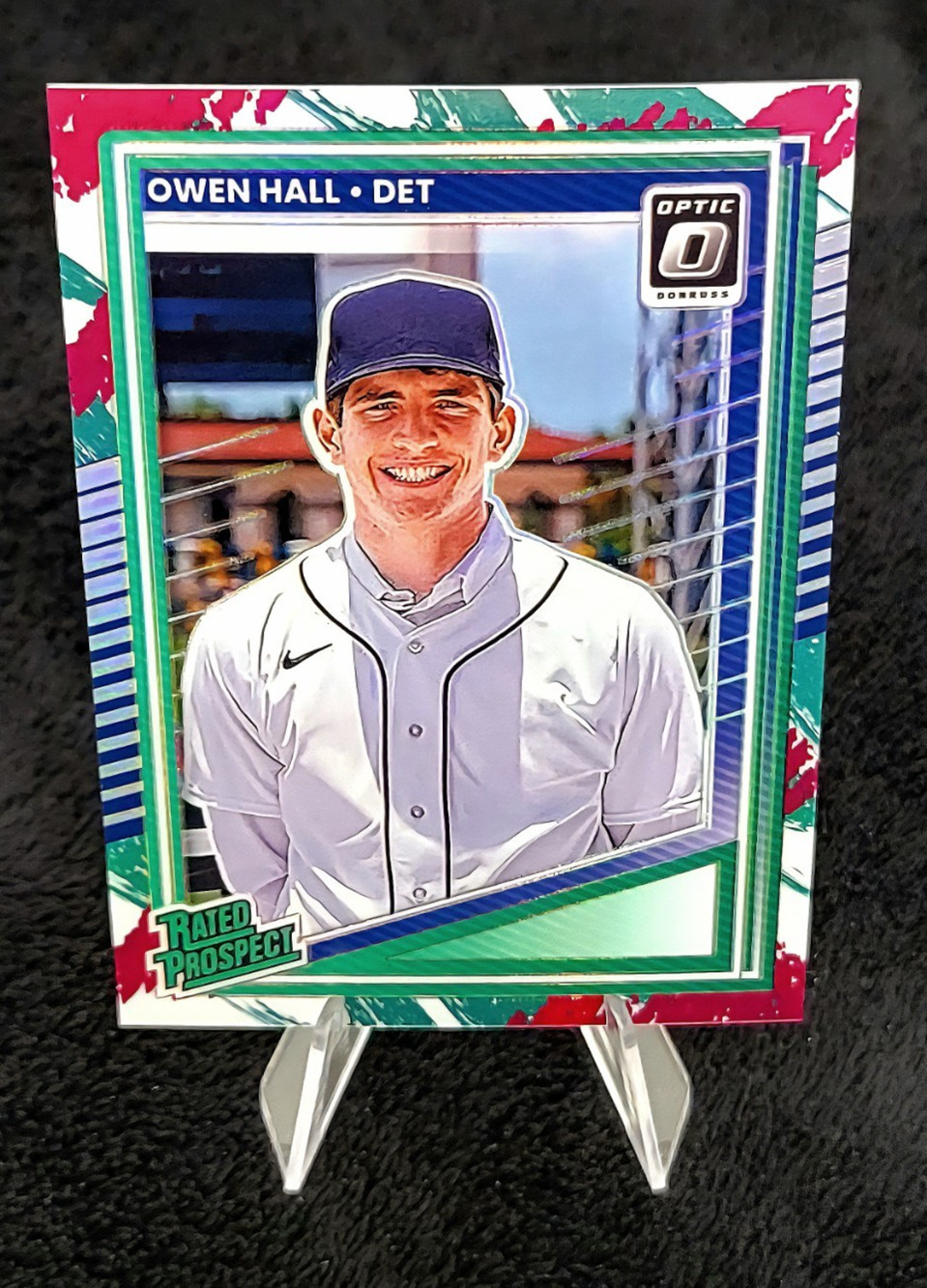Owen Hall RC 2025 Donruss Optic (Case Hit) Jazz Prizm SSP Tigers